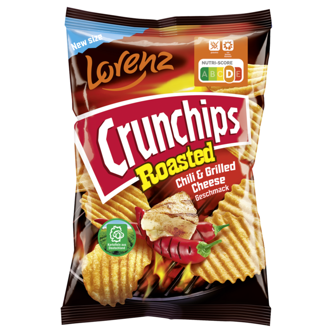 Lorenz Crunchips Roasted Chili & Grilled Cheese Chips