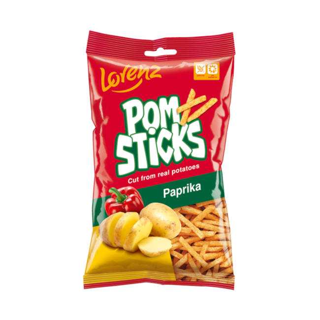Lorenz Pomsticks Paprika Chips 100g