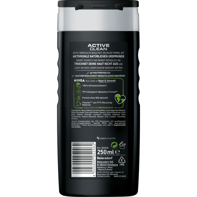 NIVEA MEN Douchegel Active Clean 250ml