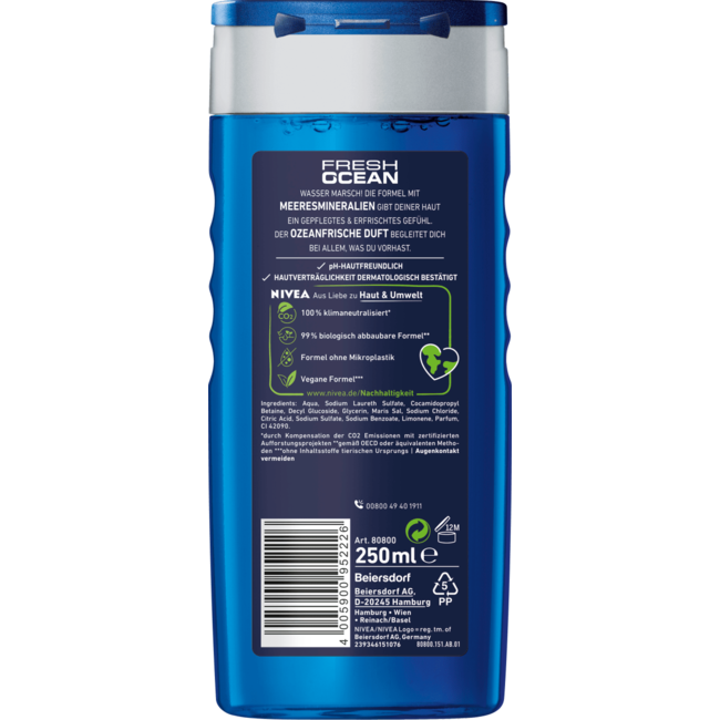 NIVEA MEN Douchegel Fresh Ocean 250ml