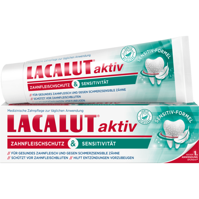 Lacalut Actief Tandpasta Sensitive Tandvleesbescherming 75mL