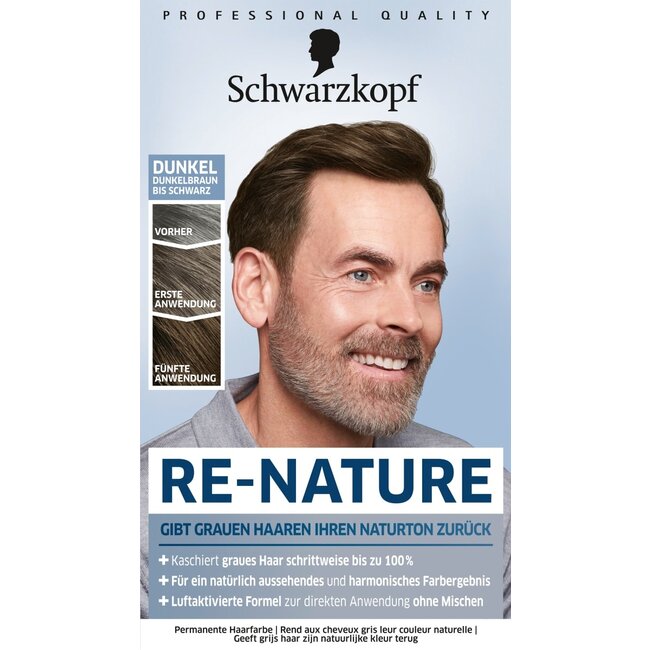 Schwarzkopf Re-Nature Re-Pigmentation Crème Donker Mannen