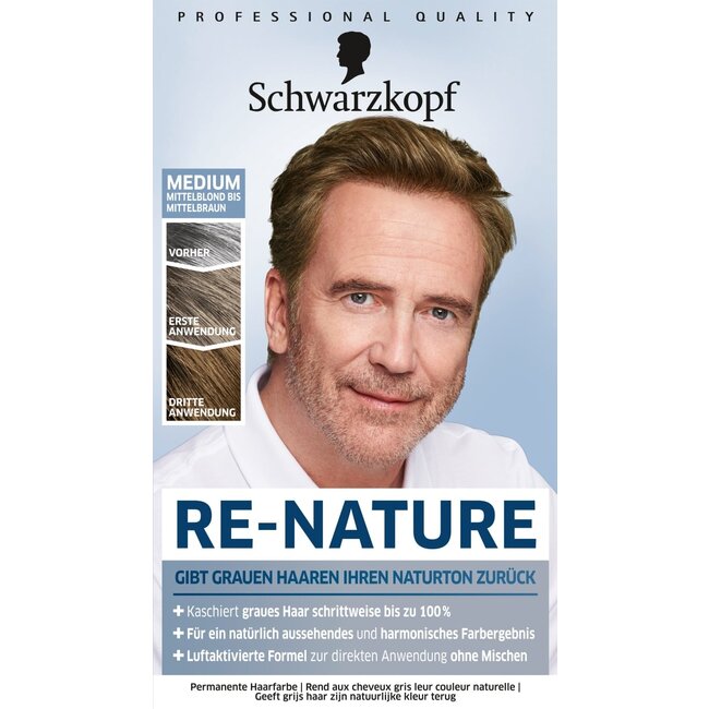 Schwarzkopf Re-Nature Re-Pigmentation Crème Medium Mannen