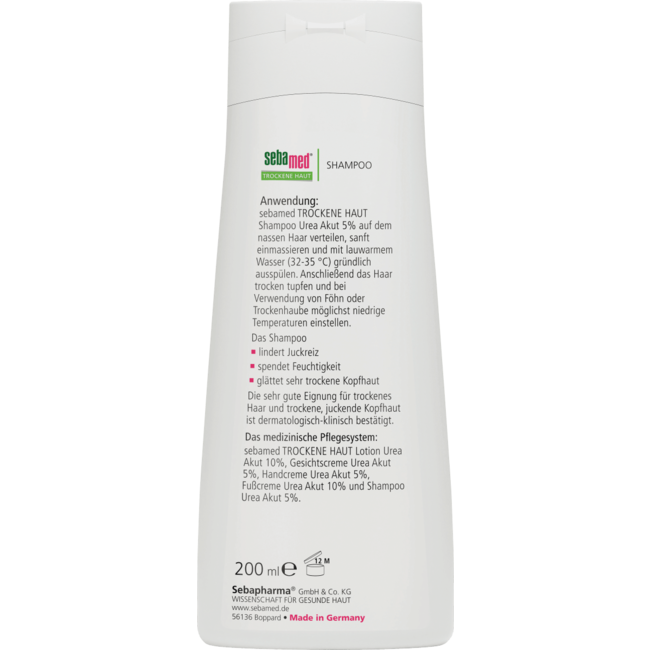 Sebamed Shampoo Urea Akut 5% 200mL