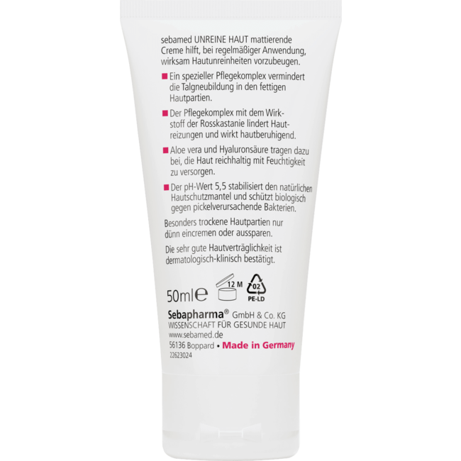 Sebamed Matterende Dagcrème Voor Onzuivere Huid 50mL