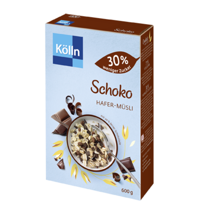 Kölln Choco Haver Muesli 30% Minder Suiker 600g