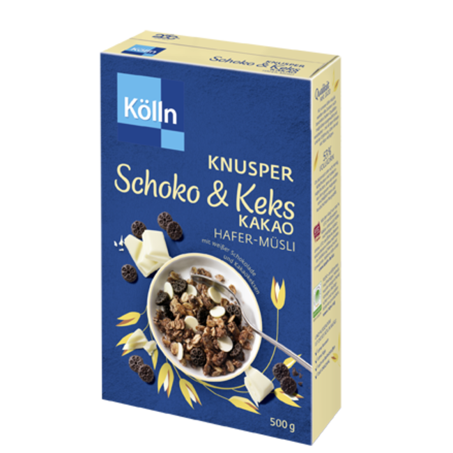 Kölln Crunchy Choco & Biscuit Cacao Haver Muesli 500g