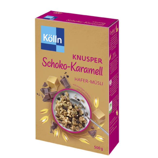 Kölln Crunchy Choco Caramel Haver Muesli 500g