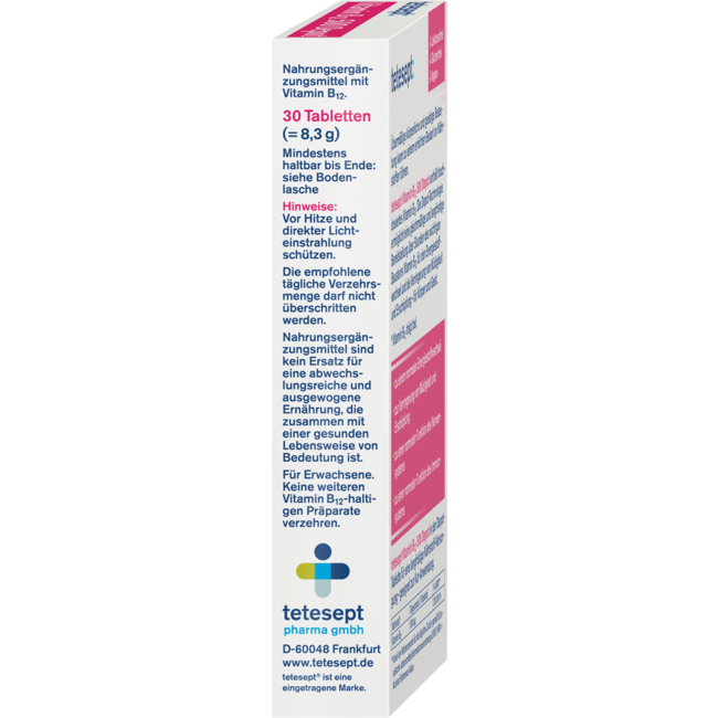 Tetesept Vitamine B12 Depot Mini Tabletten 30st