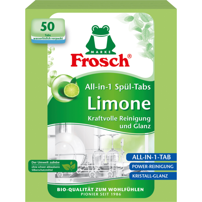 FROSCH Limoenen All-in-1 Vaatwastabletten 50st