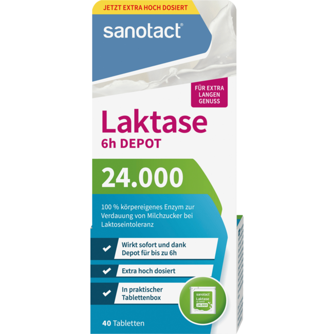 SANOTACT Lactase 24.000 6h-Depot 40st