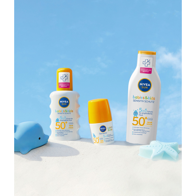 Nivea Sun Babies & Kids Zonnebrandcrème Roll-On Sensitive SPF 50+ 50ml