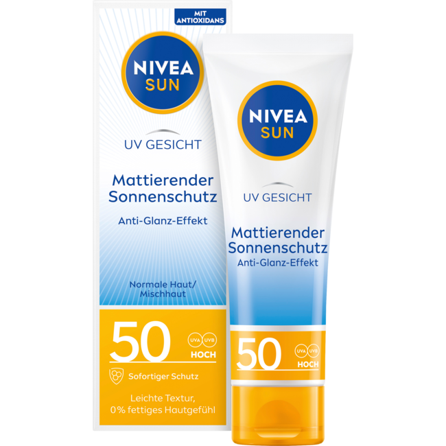 Nivea Sun Shine Control Zonnebrandcrème Gezicht SPF 50 50 ml