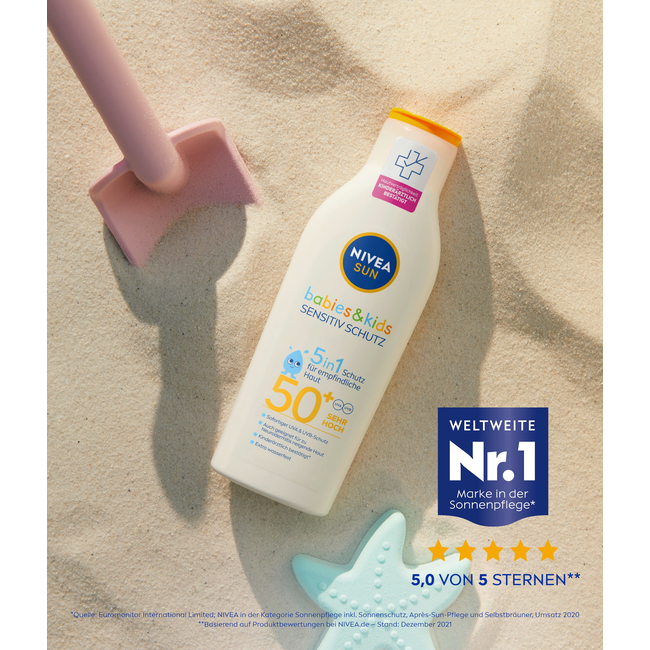 Nivea Sun Babies & Kids Zonnemelk Sensitive Protect SPF 50+ 200ml