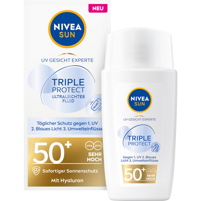 Nivea Sun Triple Protect Zonnebrandcrème Gezicht SPF 50+ 40ml