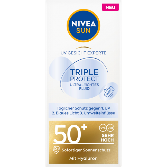 Nivea Sun Triple Protect Zonnebrandcrème Gezicht SPF 50+ 40ml
