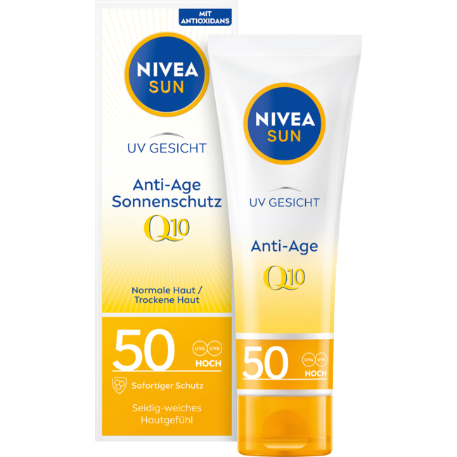 Nivea Sun Zonnebrandcrème Gezicht Q10 Anti Age SPF 50 50 ml