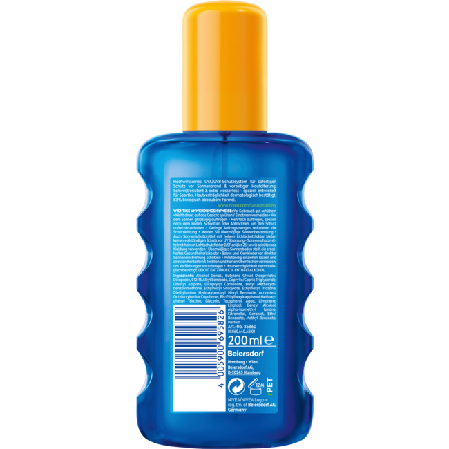 Nivea Sun Zonnepray UV Dry Protect Sport SPF 50 200 ml
