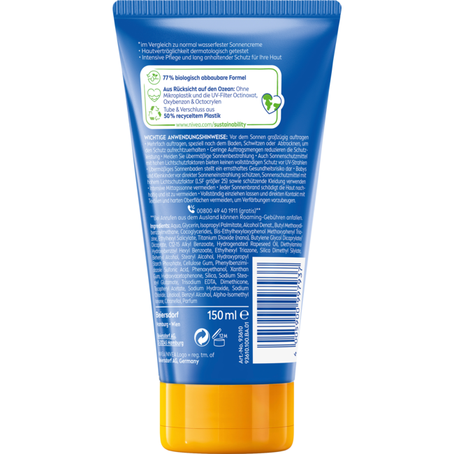 Nivea Sun Zonnemelk Protect & Moisture Ultra Lotion SPF 50+ 150 ml