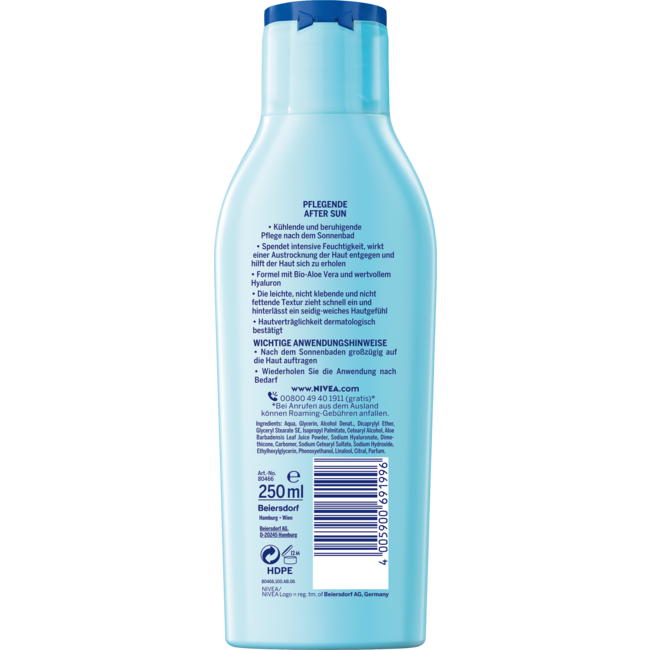 Nivea Sun After Sun Lotion Bio-Aloe Vera & Hyaluron 250 ml