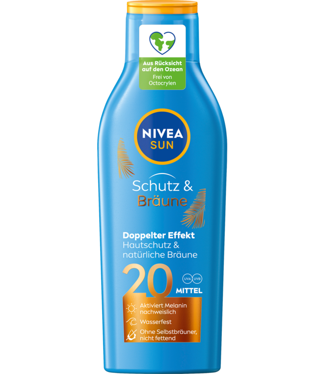 inleveren Actief stap Nivea Sun Zonnemelk Protect & Bronze SPF 20 200 ml - Duitse Voordeel Drogist