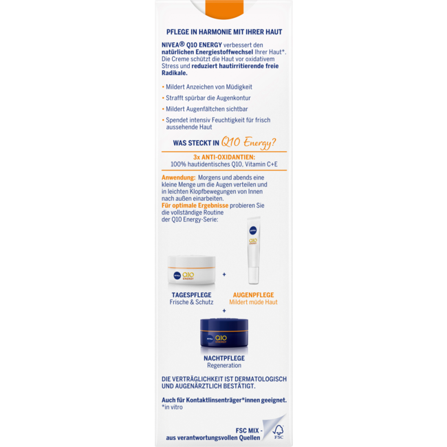 Nivea Q10 Energy Anti-rimpel Oogcrème 15 ml