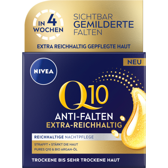 Nivea Anti-Rimpel Nachtcrème Q10 Extra Rijk 50 ml
