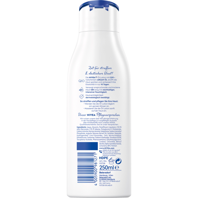 Nivea Olie Bodylotion Q10 250 ml