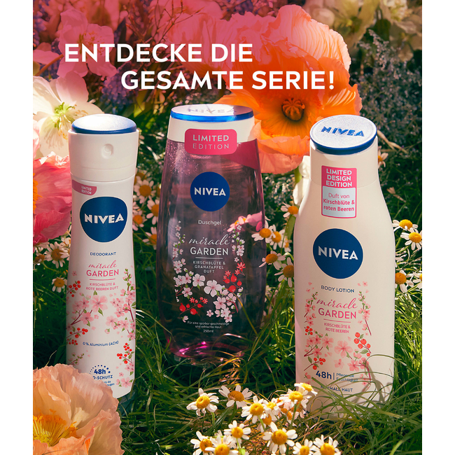 Nivea Bodylotion Miracle Garden Kersenbloesem & Rode Bessen 250 ml