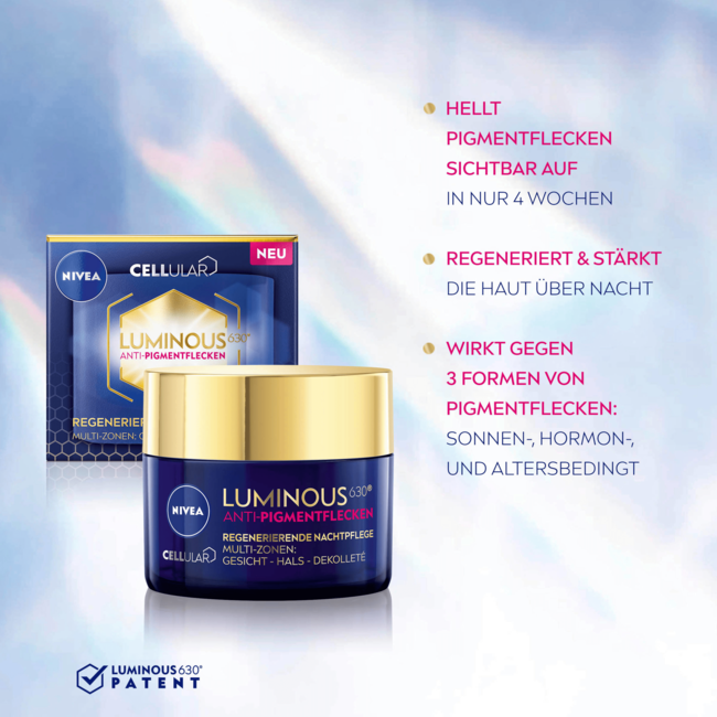 Nivea Nachtcrème Luminous630 Anti Pigmentvlekken 50 ml
