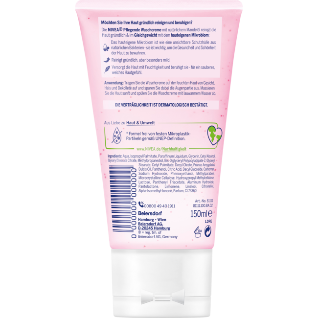 Nivea Wascrème Voedend 150 ml