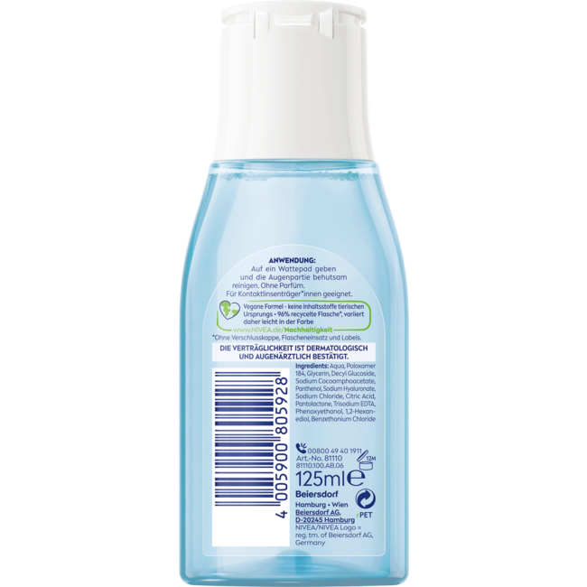 Nivea Oog Make-Up Remover Zacht 125 ml