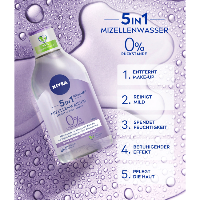 Nivea Micellair Water Micellair Gevoelige Huid 400 ml