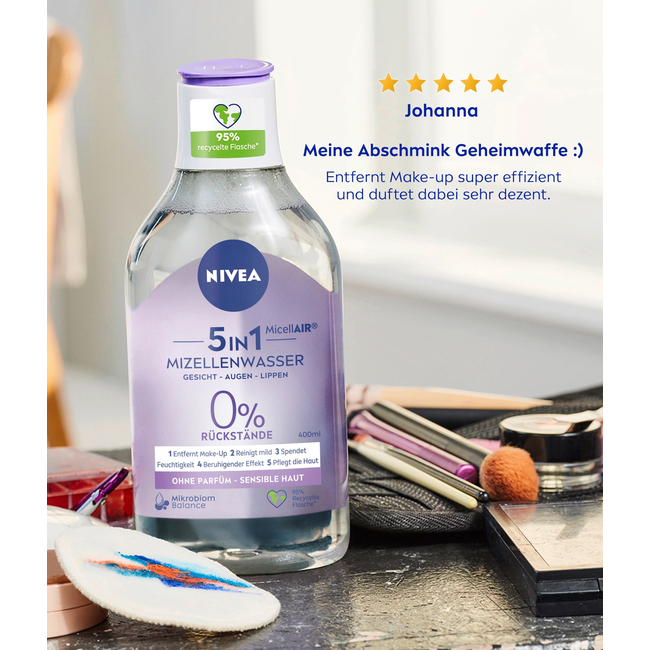 Nivea Micellair Water Micellair Gevoelige Huid 400 ml