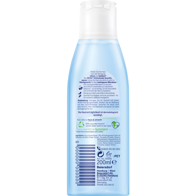 Nivea Gezichtswater Verfrissend 200 ml