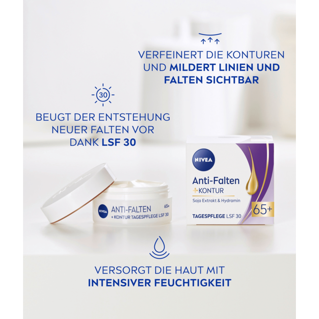 Nivea Dagcrème Anti-Rimpel & Contour 65+ SPF 30 50 ml