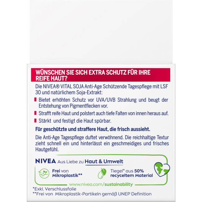 Nivea Gezichtscrème Anti-Age Vital Soja SPF 30 50 ml