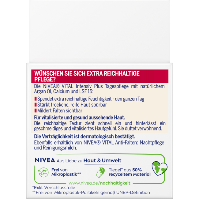 Nivea Vital Anti-Rimpel Dagcrème Extra Rijk 50 ml