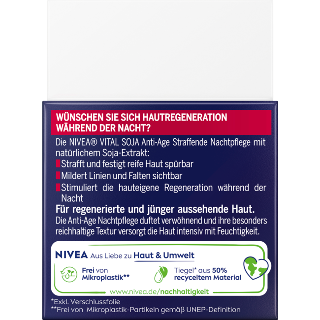 Nivea Vital Soja Nachtcrème Anti-Age 50 ml