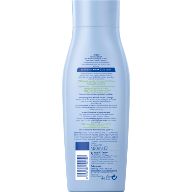 Nivea Shampoo Volume & Strength 400 ml