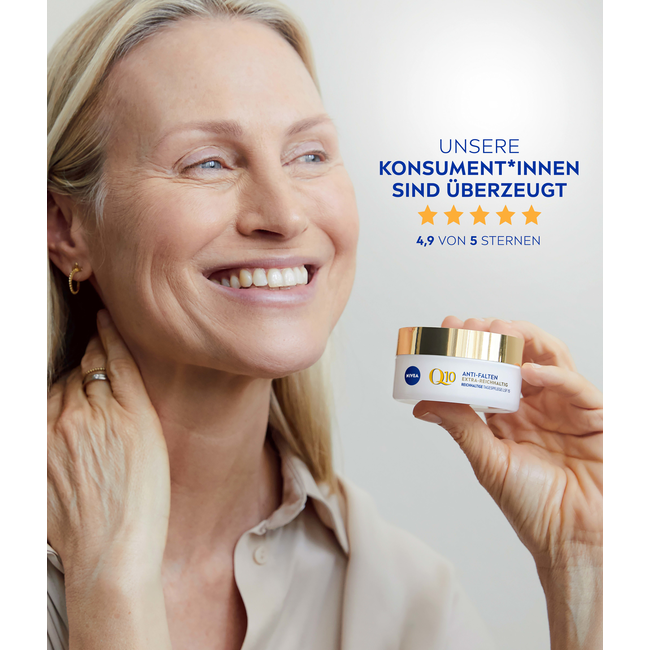 Nivea Gezichtscrème Q10 Anti Rimpel Extra Rijk SPF15 50ml