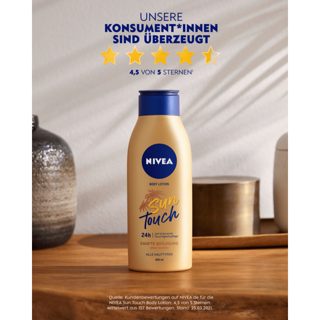 Nivea Bodylotion Sun Touch Soft Bronze 400 ml