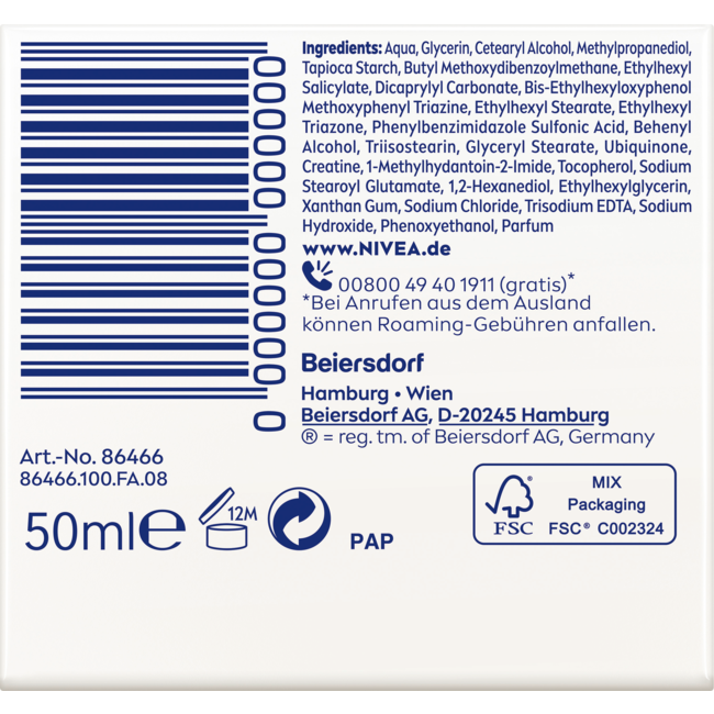 Nivea Gezichtscrème Q10 Anti-Rimpel Power LSF30 50 ml