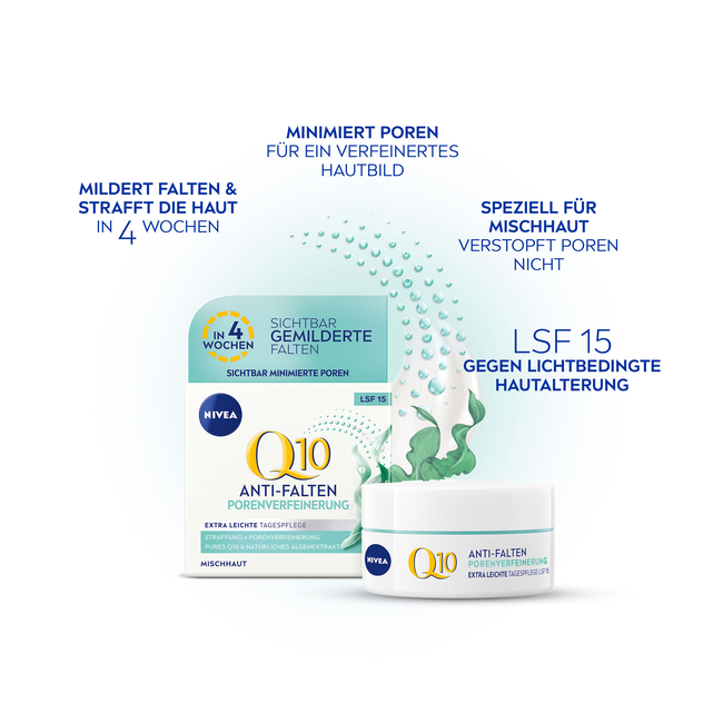 Nivea Gezichtscrème Q10 Porieverfijnend 50 ml