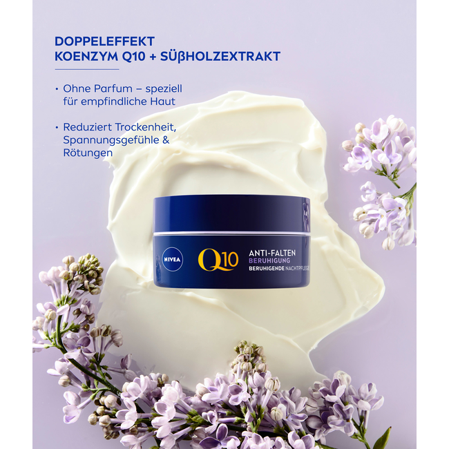 Nivea Anti-Rimpel Nachtcrème Q10 Kalmerend 50 ml