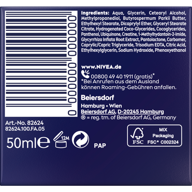 Nivea Anti-Rimpel Nachtcrème Q10 Kalmerend 50 ml