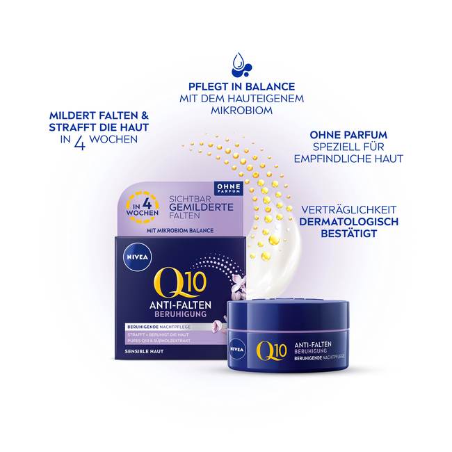 Nivea Anti-Rimpel Nachtcrème Q10 Kalmerend 50 ml