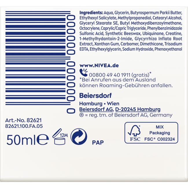 Nivea Gezichtscrème Q10 Anti-Rimpel Kalmerend SPF 15 50ml