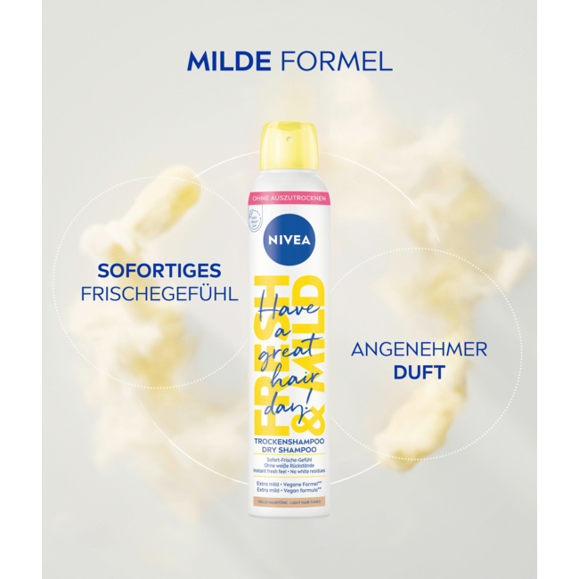 Nivea Droogshampoo Fresh & Mild Licht Haar 200 ml