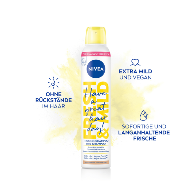 Nivea Droogshampoo Fresh & Mild Licht Haar 200 ml